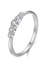 Alimay Micro-Pavé Simulated Diamond Ring - Silver
