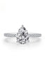 Alimay Teardrop Simulated Diamond Ring - Silver