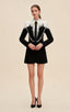 Amos Black Pearl Mini Dress