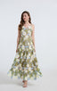 Emma Green Lace Embroidered Cutout Maxi Dress