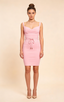 Maeve Pink Belted Mini Bandage Dress