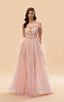 Mason Off-Shoulder Ribbon Mesh Maxi Dress