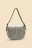 Olga Silver Rhinestone Shoulder Bag