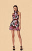 Orla Purple Sequin Floral Mini Dress