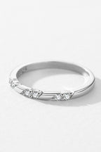Alimay Geometric Pave Diamond Ring - Silver