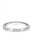 Alimay Geometric Pave Diamond Ring - Silver