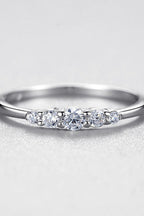 Alimay Micro-Pavé Simulated Diamond Ring - Silver