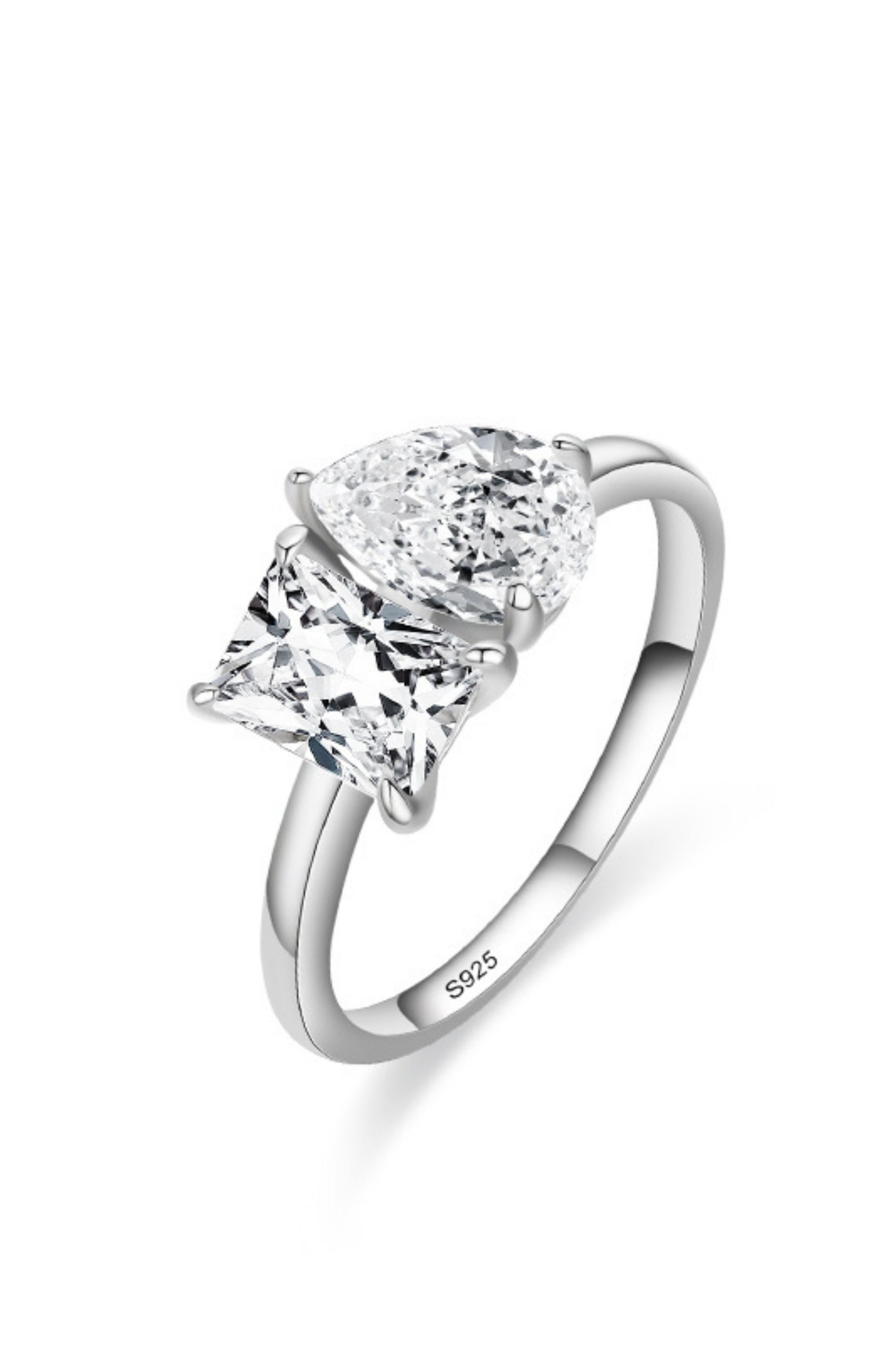 Alimay Simulated Diamond Ring - Silver Main image