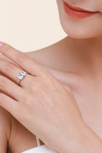 Alimay Simulated Diamond Ring - Silver