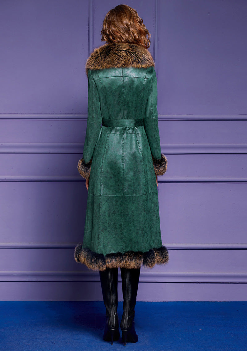 Jaca Faux Fur Collar Coat