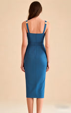 Dylan Printed Midi Bandage Dress