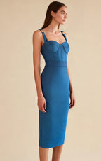 Dylan Printed Midi Bandage Dress