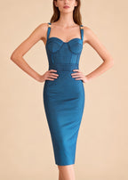 Dylan Printed Midi Bandage Dress
