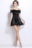 Elliot Black Bow Tie Strap Mini Dress
