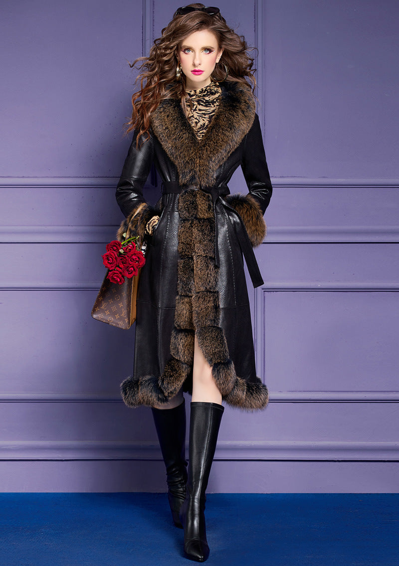 Jaca Faux Fur Collar Coat