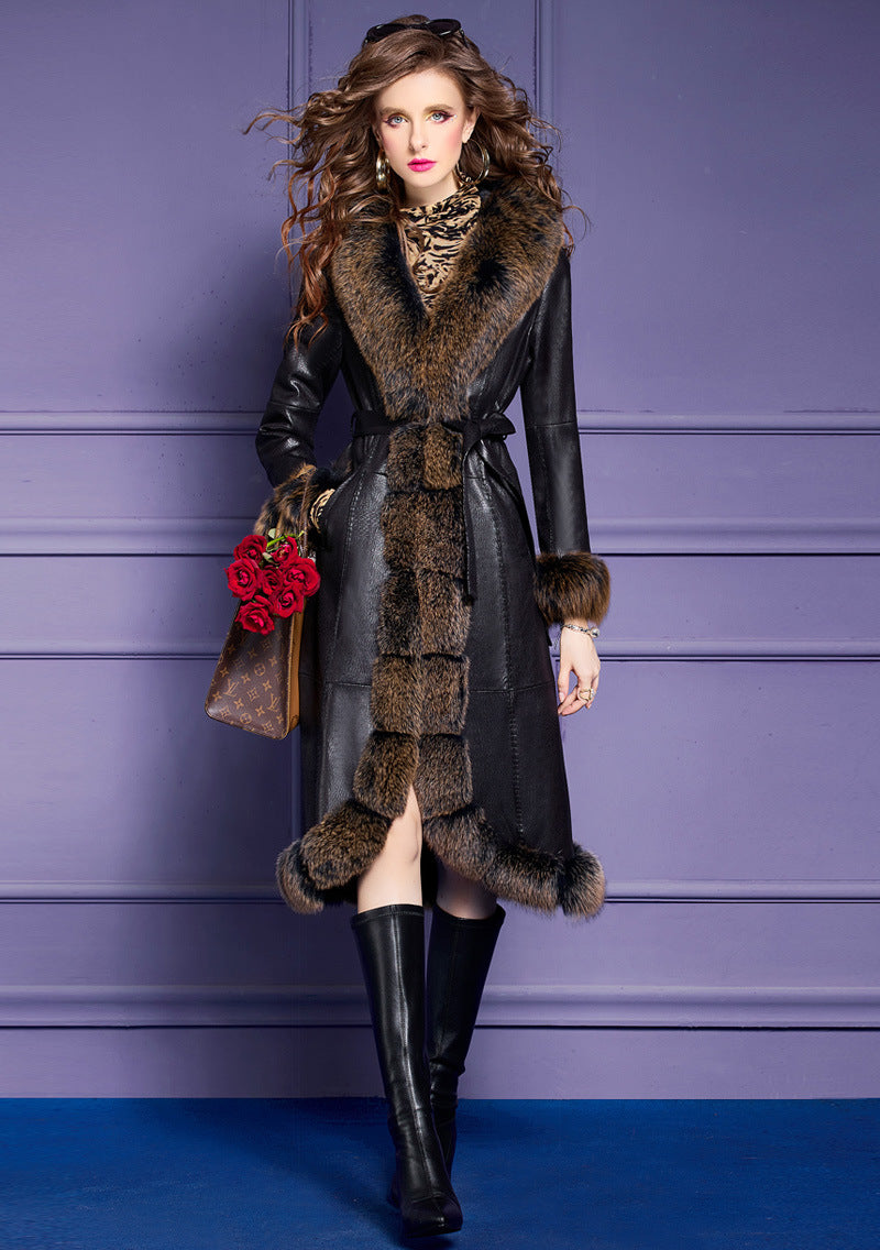 Jaca Faux Fur Collar Coat