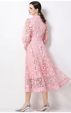 Henry Pink Floral A-Line Maxi Dress