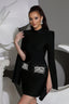 Lark Black Diamond Bandage Mini Dress