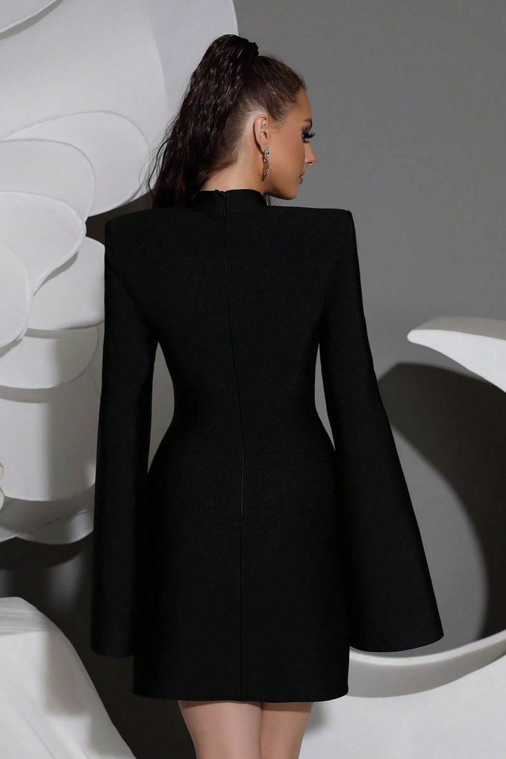 Lark Black Diamond Bandage Mini Dress