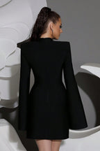 Lark Black Diamond Bandage Mini Dress