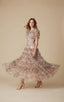 Liam Floral Tiered Ruffle Midi Dress