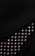 Lucia Black Mesh Diamond Bandage Mini Dress