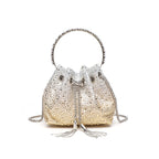 Talon Gradient Rhinestone Fringe Handbag