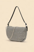Olga Silver Rhinestone Shoulder Bag