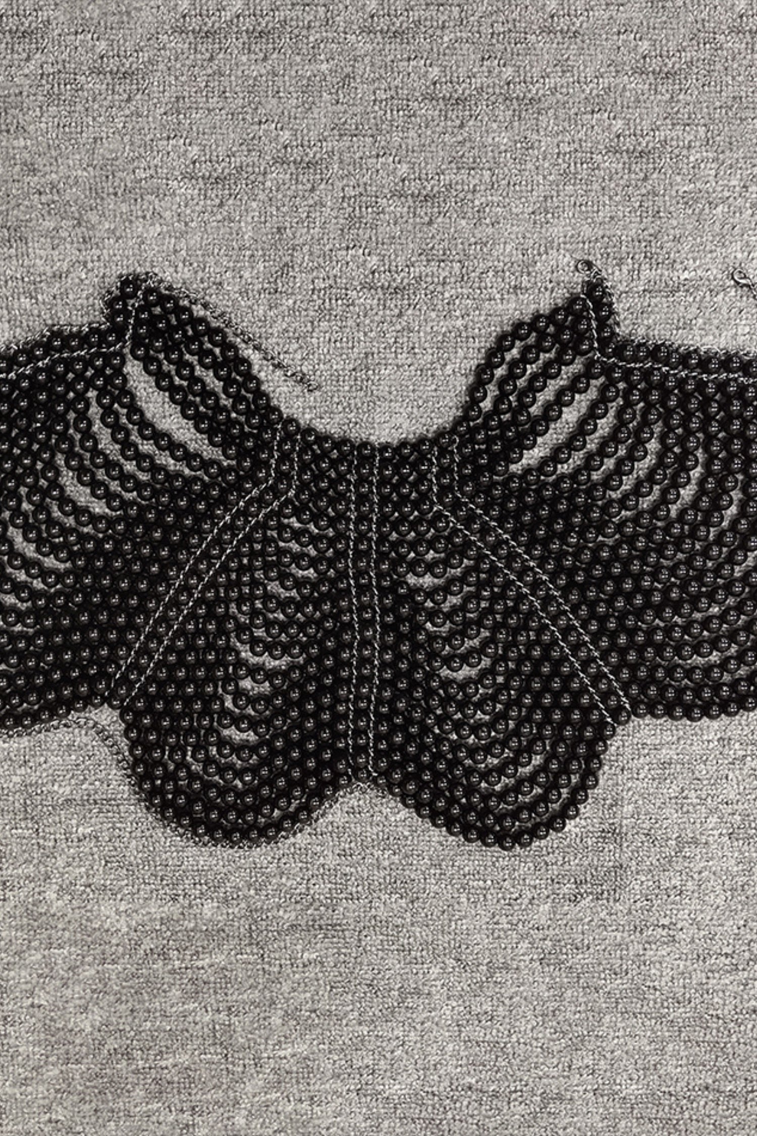 Penrose Black Multi-layered Pearl Necklace Secondary image