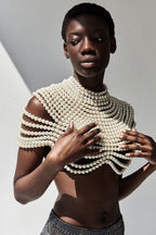 Penrose White Multi-layered Pearl Necklace