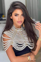 Penrose White Multi-layered Pearl Necklace