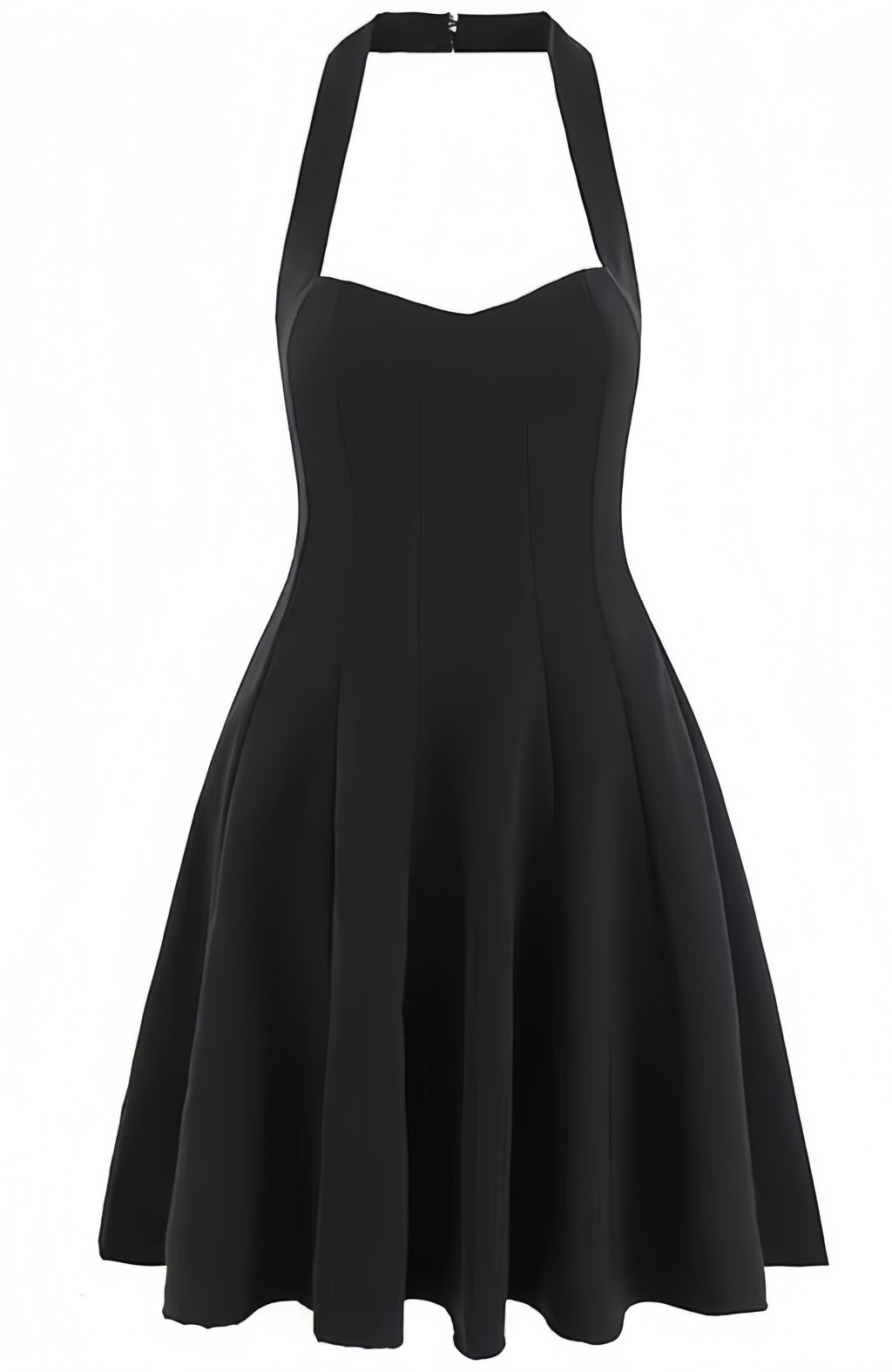 Rory Black Halter Mini Cocktail Dress