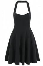 Rory Black Halter Mini Cocktail Dress