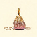 Talon Gradient Rhinestone Fringe Handbag